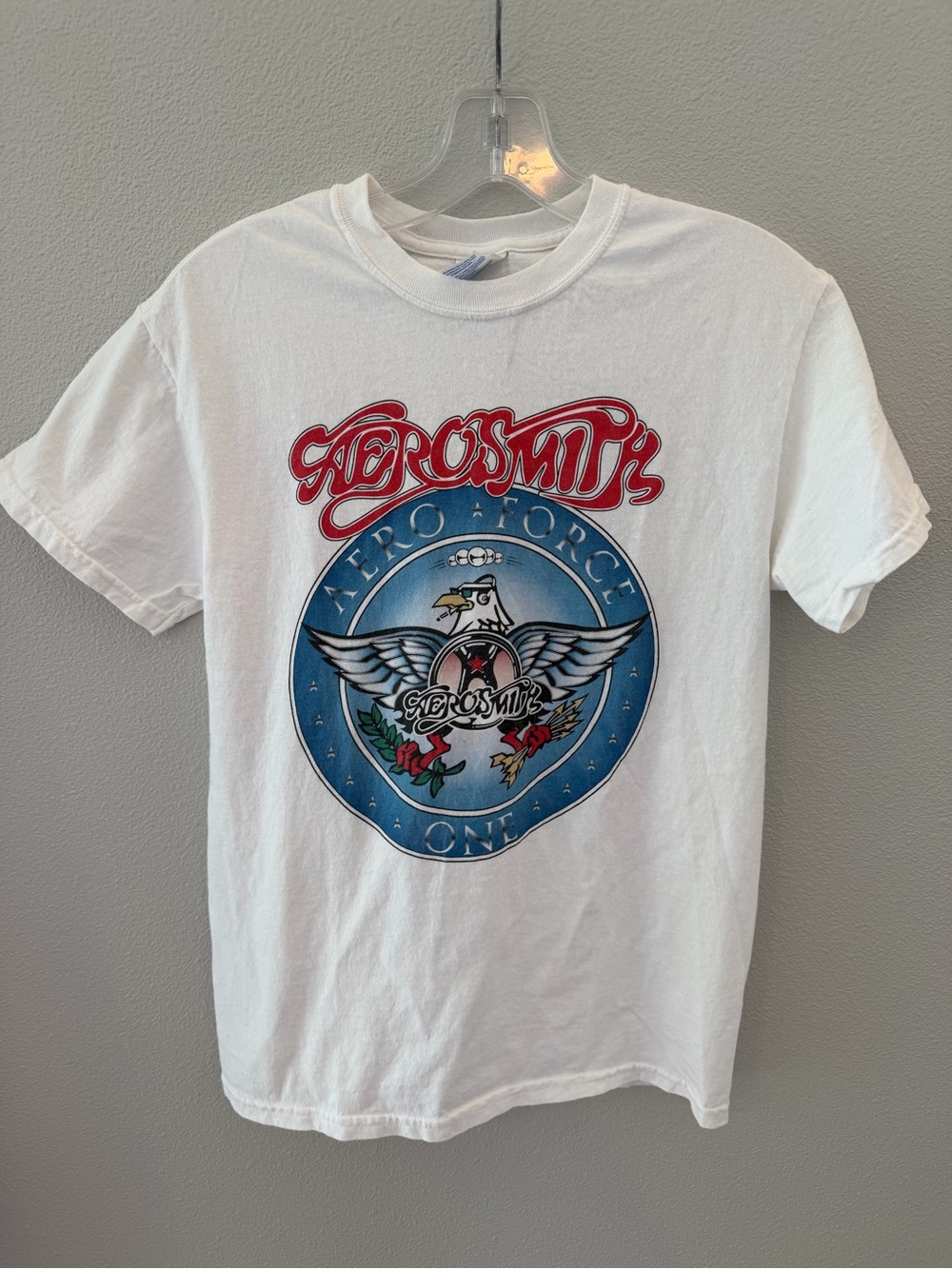 White Aerosmith Graphic Tee